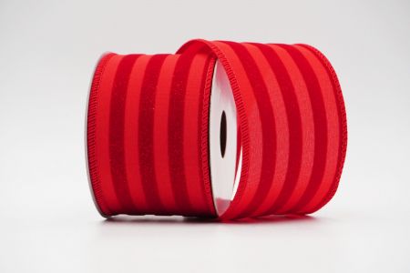 Striped Wired Ribbon_KF6691GC-7-7_Red